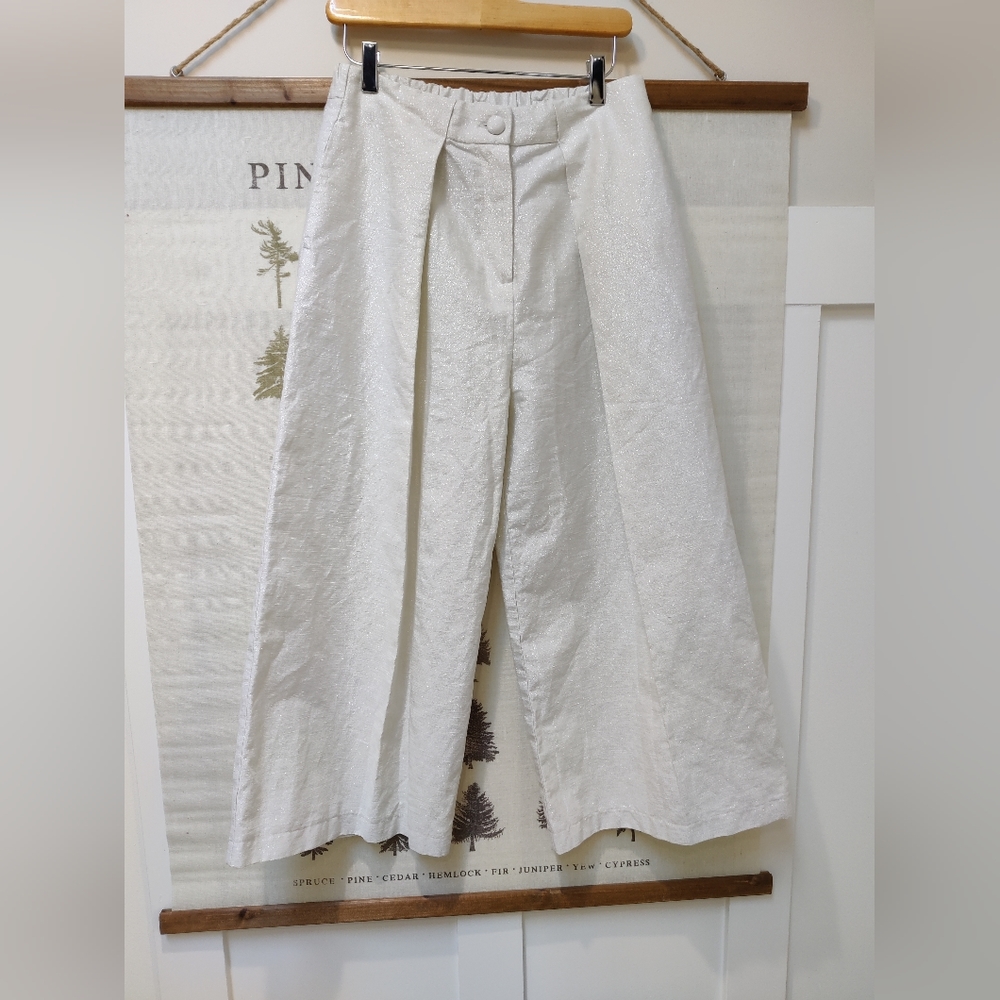 Saiph Ivory Wide Leg Pants - 42